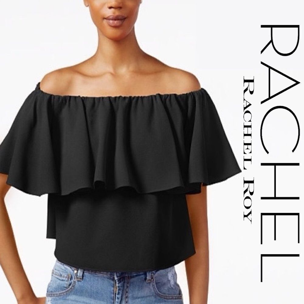 RACHEL Rachel Roy Off-The-Shoulder Crop Top